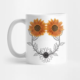 Little Aesthetic Sunflower Mug